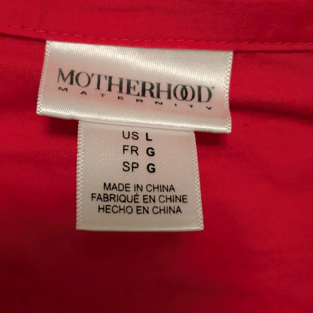Motherhood Maternity pink blouse size large. - Picture 3 of 3